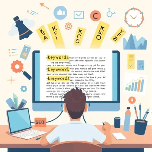 بهینه‌سازی محتوا با کلمات کلیدی
